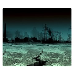 Industry-setting-world-urban Double Sided Flano Blanket (small)  by Sudhe