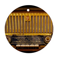 Radio-old-tube-radio-nostalgia Ornament (Round)