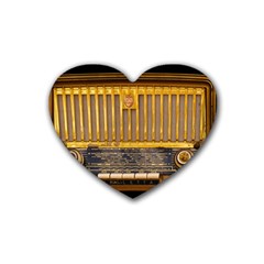 Radio-old-tube-radio-nostalgia Heart Coaster (4 pack) 