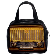 Radio-old-tube-radio-nostalgia Classic Handbag (Two Sides)