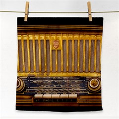 Radio-old-tube-radio-nostalgia Face Towel by Sudhe