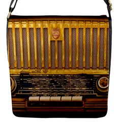 Radio-old-tube-radio-nostalgia Flap Closure Messenger Bag (S)