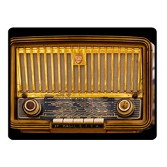 Radio-old-tube-radio-nostalgia Double Sided Fleece Blanket (Small) 