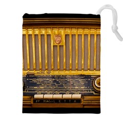 Radio-old-tube-radio-nostalgia Drawstring Pouch (5XL)