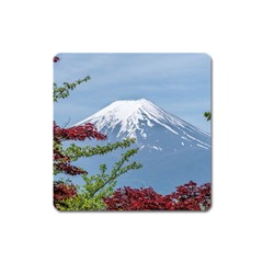 Mountain-mount-landscape-japanese Square Magnet by Sudhe