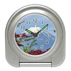 Mountain-mount-landscape-japanese Travel Alarm Clock by Sudhe