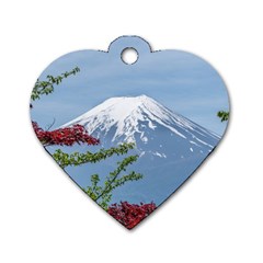 Mountain-mount-landscape-japanese Dog Tag Heart (one Side) by Sudhe