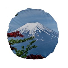 Mountain-mount-landscape-japanese Standard 15  Premium Round Cushions by Sudhe