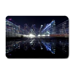 Cityscape-light-zoom-city-urban Small Doormat  by Sudhe