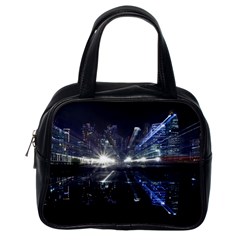 Cityscape-light-zoom-city-urban Classic Handbag (one Side) by Sudhe