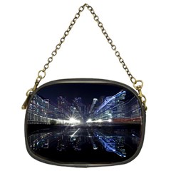 Cityscape-light-zoom-city-urban Chain Purse (one Side) by Sudhe