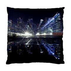 Cityscape-light-zoom-city-urban Standard Cushion Case (one Side) by Sudhe