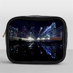 Cityscape-light-zoom-city-urban Mini Toiletries Bag (one Side) by Sudhe