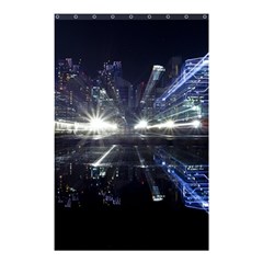 Cityscape-light-zoom-city-urban Shower Curtain 48  X 72  (small) 