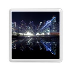 Cityscape-light-zoom-city-urban Memory Card Reader (square) by Sudhe