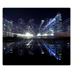 Cityscape-light-zoom-city-urban Double Sided Flano Blanket (small)  by Sudhe