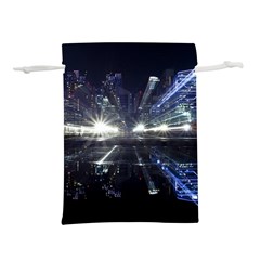 Cityscape-light-zoom-city-urban Lightweight Drawstring Pouch (m) by Sudhe