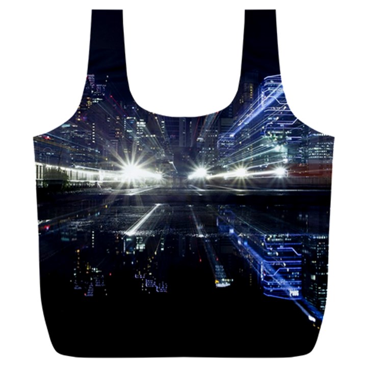 Cityscape-light-zoom-city-urban Full Print Recycle Bag (XXXL)