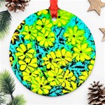 Chrysanthemums Ornament (Round) Front