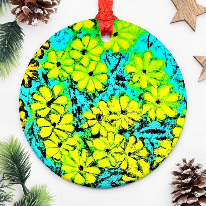 Chrysanthemums Ornament (Round)