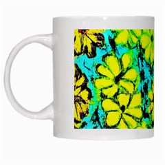 Chrysanthemums White Mugs by Hostory