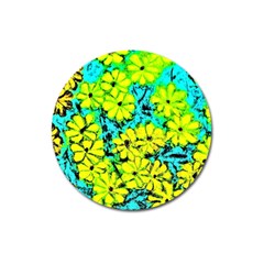 Chrysanthemums Magnet 3  (round) by Hostory