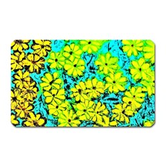 Chrysanthemums Magnet (rectangular) by Hostory