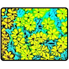 Chrysanthemums Fleece Blanket (medium) 