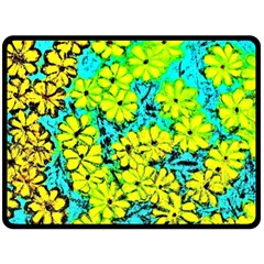 Chrysanthemums Double Sided Fleece Blanket (large)  by Hostory