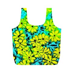 Chrysanthemums Full Print Recycle Bag (m) by Hostory