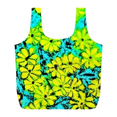 Chrysanthemums Full Print Recycle Bag (l)