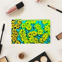 Chrysanthemums Cosmetic Bag (xs) by Hostory