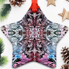 Abstract Waves  Star Ornament (two Sides)