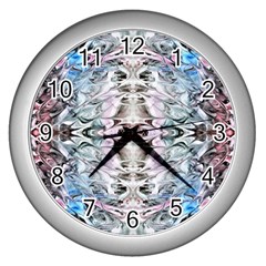 Abstract Waves Iii Wall Clock (silver)