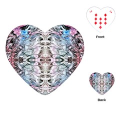 Abstract Waves Iii Playing Cards Single Design (heart)