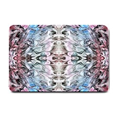 Abstract Waves Iii Small Doormat  by kaleidomarblingart