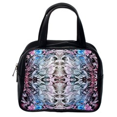 Abstract Waves Iii Classic Handbag (one Side) by kaleidomarblingart