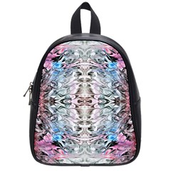 Abstract Waves Iii School Bag (small) by kaleidomarblingart