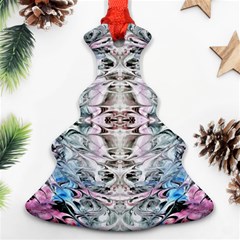 Abstract Waves Iii Ornament (christmas Tree) 