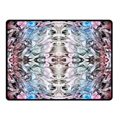 Abstract Waves Iii Double Sided Fleece Blanket (small)  by kaleidomarblingart