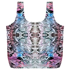 Abstract Waves Iii Full Print Recycle Bag (xxl) by kaleidomarblingart