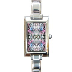 Abstract Waves IV Rectangle Italian Charm Watch