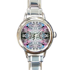 Abstract Waves IV Round Italian Charm Watch