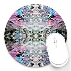 Abstract Waves IV Round Mousepads