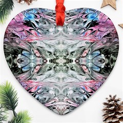 Abstract Waves Iv Ornament (heart)