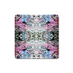 Abstract Waves Iv Square Magnet by kaleidomarblingart