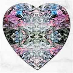 Abstract Waves IV Jigsaw Puzzle (Heart)