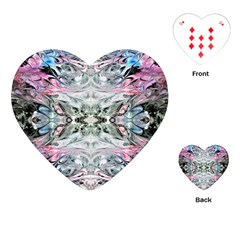 Abstract Waves Iv Playing Cards Single Design (heart)