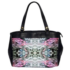 Abstract Waves IV Oversize Office Handbag (2 Sides)