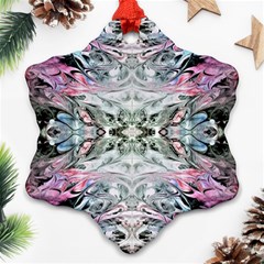 Abstract Waves Iv Ornament (snowflake)